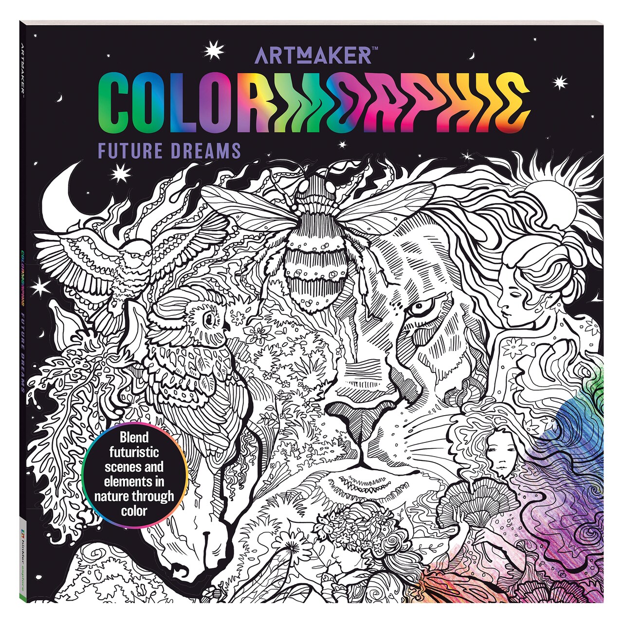 Art Maker: Colormorphic Future Dreams - Coloring Books for Adults, Natural & Futuristic, Mindfulness Coloring, Intricate Illustrations to Color